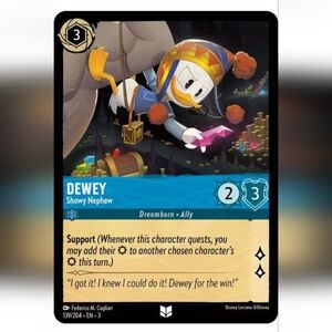 Dewey 🔥 Duck Tales 🔥 Disney Lorcana Trading Card TCG 💎 FOIL